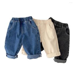 Trousers Children's Clothing Boys' Simple And Soft Casual Pants Solid Colour Jeans Children Fashion Home Outdoor Leisure