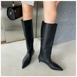 Dress Shoes Winter Women Knee High Heels Chelsea Boots Designer Party Sexy Pumps High Boots Ladies Shoes Fad Motorcycle Snow Botas 231113