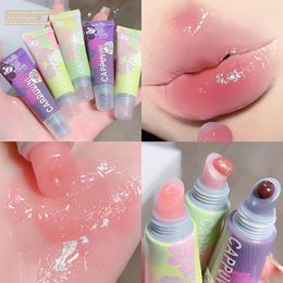 Lip Gloss Shiny Gel Tint Makeup Jelly Shimmer Glaze Rose Fragrance Clear Plumping Liquid Lipstick Cosmetics