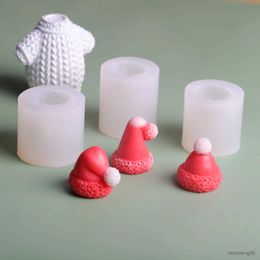 Candles Christmas Hat Creative Chocolate Mould Decoration DIY Aroma Candle Red Riding Hood Mould Ornament