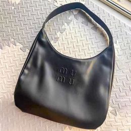 Designer miui Genuine Leather shopper Luxury Shoulder Bags Womens travel Hobo armpit underarm pochette bag Man tote bag purse handbag cleo premium crossbody bag