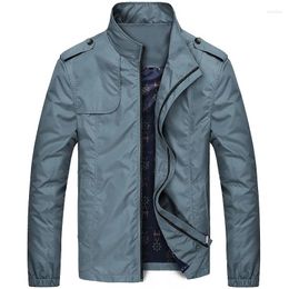 Men's Jackets Spring And Fall Casual Loose Korean Version Of The Fashion Pilot Zipper Coat Slim Elegant Men Clothing