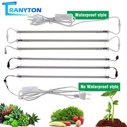 Grow Lights Full Spectrum LED Grow Light SMD2835 50CM Tube 380-780nm 4000K for Seed Flower Plants Growing Tent With Waterproof Connexion P230413