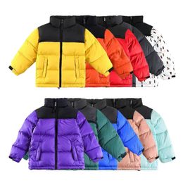 Boys Girls Down Coat 2023 NEW Filled Puffer Jacket Hooded Parka Jackets Black Royal Pink Yellow Body Warmer Retro 700 Outer Coat Kid Children