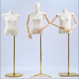 3style Full Female Cloth Dress Mannequin For Kraft Paper Flat Chest Body Dress No Hand Jewellery Display Adjustable Rack E177