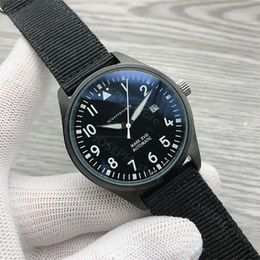 Other Watches 2021 Luxury News Men's Watches Automatic Mechanical Stainless Steel Black Leather Simple 41MM PILOTS WATCH MARK XVIII Outdoor IW327012 J230413