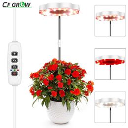 Grow Lights Dimmable Grow Light with Samsung LEDs Full Spectrum Small Plant Lamp for Indoor Garden Hydroponics Height Adjustable with Timer P230413