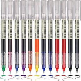 Ballpoint Pens 12pcs Gel Pen Set School Office Adult Colouring Book Journals Drawing Doodling Art Markers Straight Liquid Rollerball 040300 231113