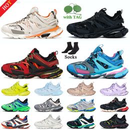 Mens shoes Designer Fashion Track 3 Casual Shoes Triple s 3.0 Platform Sneakers Black White Green Pink Dark Blue Cool Grey Cement Beige Rainbow Shadow