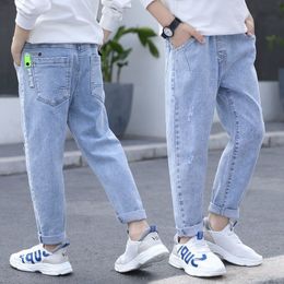 Jeans Boys Jeans Children's Wear Spring Autumn Fashion Denim Pants for Boys 6 8 10 12 14 Years Casual Trousers Kids Clothes 230413