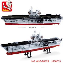 Diecast Model NAVY Military Building Block 075 Amphibious Assault Ship Assembly Boat Sets Aircraft Warship Cruiser For Boys Gift 231110