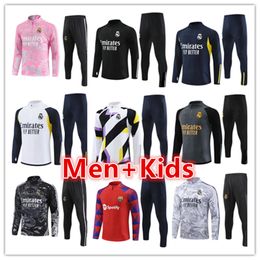 2023 2024 Real Madrids men and kids soccer tracksuit sets training suit jerseys kits 22 23 24 real Madrides mens survetement de football tracksuits jogging jacket