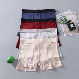 Underpants 4 PACK Men's 30% real silk 70% Viscose boxers panties Underwear Lingerie M L XL 1066 230413