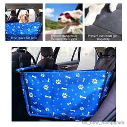 Pet Seat Cover Car Dog Carrier Folding Car Seat Pad Safe Outdoor Carry Bag Car Travel Accessories Waterproof Back Seat Bag Basket for Large Dog R231113