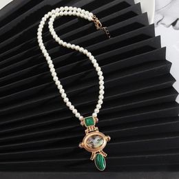 Pendant Necklaces Jewellery Design White Pearl Fashion Texture Party Wear Versatile Female Necklace