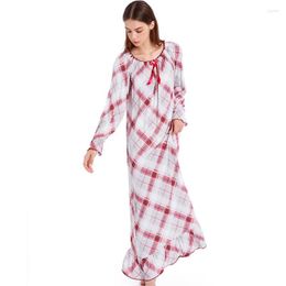 Women's Sleepwear Leisure Pyjamas Underwear Nightgown Bowknot Elegant Warm Lingerie Long Sleeve Dress High Quality Homewear Nightwear Women