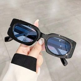 Sunglasses Personality Square Woman Vintage Small Frame Candy Colors Gradient Sun Glasses Female Fashion Brand Hip Hop Eyewear