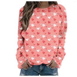 Women's Blouses Love Valentine's Day Shirt Kawaii Clothes Women Elegant 3d Abstract Tops Mujer Verano 2023 Tshirt Blusas