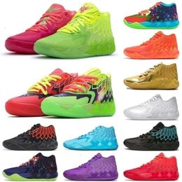 With Box Designer MB.01 Sneakers Basketball Shoes Be You LaMelo Ball 1 Sports Rick Not From Here Galaxy Trainers Beige Black Buzz City A
