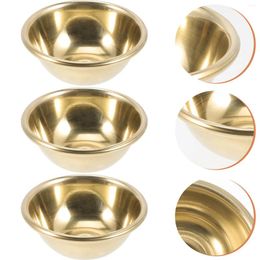 Bowls 7 Pcs Tabletop Accessories Offering Cup Supply Decorative Bowl Accessory Tin Brass Buddha Cups Vessel