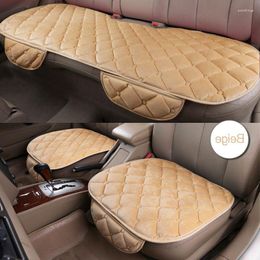 Car Seat Covers Winter Universal Cushions Cover Front Rear Flax Cushion Auto Protector Mat Pad Accessories Parts