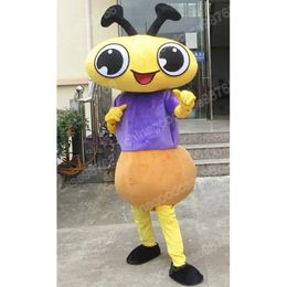 Christmas Lovely Ant Mascot Costume Top Quality Halloween Fancy Party Dress Cartoon Character Outfit Suit Carnival Unisex Outfit Advertising Props