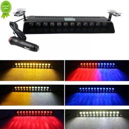 Nuova 12 a LED Cash Auto Emergenza Strobo Flash Light Polices Lampada Lampada Emergenza Grill Red Grill Avviso Lampada Strobo Auto Warn O3C3