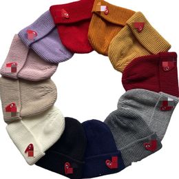 Love Embroidered Woolen Hat Designer Beanie Cap Autumn and Winter Knitted Hats