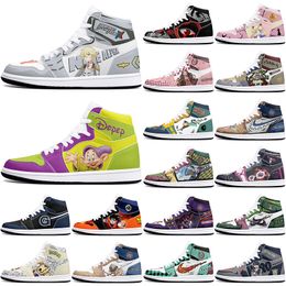 DIY classics Customised shoes sports basketball shoes 1s men women antiskid anime cool fashion Customised figure sneakers 0001QT2R