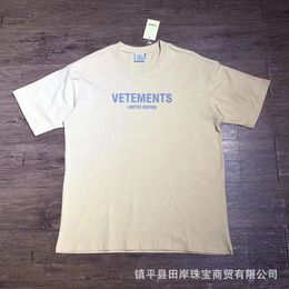 Vetements T Shirts Coloured Rainbow Candy Embroidery Vetements Top Tees 2018 Men Women 1 1 Fashion Casual Vetements T-shirt w4