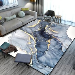 Carpet Nordic Green Gold Marble Luxury Area Rug Large Carpet Rug for Living Room Bedroom Sofa Doormat Decoration kid Non-slip Floor Mat 231113