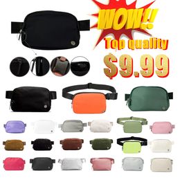 Top quality classic belt bags yoga fanny pack everywhere designer lulul chest bag lu bumbag nylon teddy Wool womens men Waistpack shoulder crossbody waist bags Purse