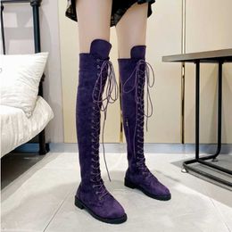 Boots Zapatos Mujer Sapato Ladies Over The Knee Boots High Heel Ladies Short Boots Spring Autumn Boot Retro Overshoes High Rider Boot AA230412