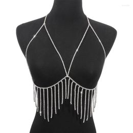 Belts 28TF Sexy Body Chain Bras Bikinis BraChain Chest Necklace Bracket JewelryBra