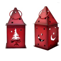 Candle Holders Christmas Hanging Lantern Retro Moroccan Holder Metal Wind Lamp Wholesale