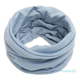 Women Fashion Warm Knitted Ring Solid Scarf Men Headband Unisex Winter Elastic Neck Collar Scarf Windproof