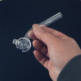 ACOOK Smoking Tubes Pyrex glass oil burner pipe smoking accessories 12cm clear color transparent big tube nail tips bong