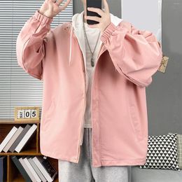 Men's Jackets Sleeve Top Men Pullover Lightweight Long Winter Pockets Blouse Hooded Teen Autumn Light Jacket Coat With Camping