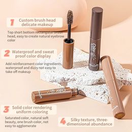 Mascara Sdattor Natural 3D Dyeing Eyebrow Cream Waterproof Not Smudge Eyebrow Cream Does Not Take Off Makeup Dark Brown Maquillaje Cosme 231113