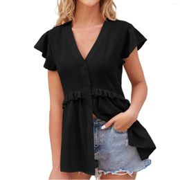 Women's Blouses Hollowed Out Jacquard Tucked Women Shirts And 3x Formal Beaded Tops Tunic Blouse Tie