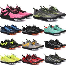 2021 Four Seasons Five Fingers Sports shoes Mountaineering Net Extreme Simple Running, Cycling, Hiking, green pink black Rock Climbing 35-45 thirty three