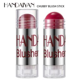 Crayon Blush Stick Face Blusher Powder Bronzer Contour Cream Moisturizing Cheek Color Balm Blusher Shimmer Natural Blush Stick