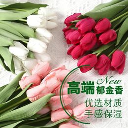 Decorative Flowers 10pcs High End Fake Floral Tulip Artificial For Marriage Wedding Decorations Living Room Home Decor Mariage