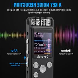 FreeShipping Professional Voice Activated Digital Audio Voice Recorder 8GB 16GB USB Pen Noise Cancellation Time Record Password Protect Rmmp