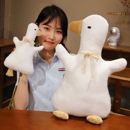 1pc 30CM Ins Style Duck Plush Dolls Cartoon Duck with Silk Ribbon Pillow Stuffed Soft Toys for Kids Baby Birthday Xmas Gift