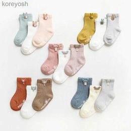 Kids Socks 3 Pairs/Lot Infant Sock Newborn Baby Dispensing Glue Non-slip Boys Girls Baby Floor Kids SockL231114