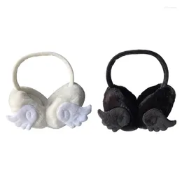 Berets L93F Devil Theme Plush EarMuffs For Women And Kids Ear Warmer Headband Winter Christmas Year Gifts