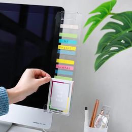 Monitor Memo Board For Sticky Note Acrylic Computer Side Panel Planner Writing Record Desktop Stationery Office Supplies Novelty