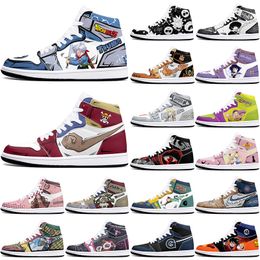 DIY classics customized basketball shoes sports basketball shoes 1s men women antiskid anime Casual customized figure sneakers 0001QJY7