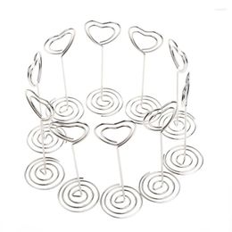 Party Decoration 10Pcs Wedding Favours Place Card Holder Table Po Memo Number Name Clips Base Drop